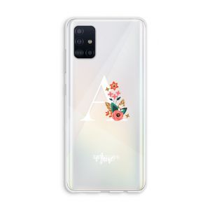 Pink Bouquet: Galaxy A51 4G Transparant Hoesje