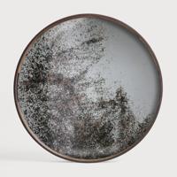 Ethnicraft Rond Dienblad 'Aged' 48cm, kleur Clear