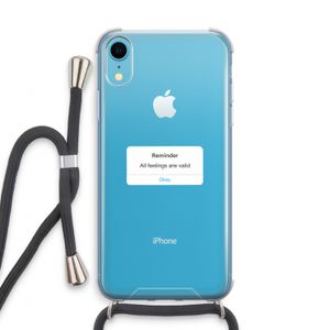 Reminder: iPhone XR Transparant Hoesje met koord