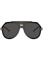 Dolce & Gabbana Eyewear lunettes de soleil teintées à monture ronde - Noir