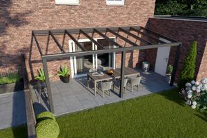 Tijdelijk 15% korting | Verasol Greenline aluminium veranda 600x250 cm glasdak Aluminium Verasol