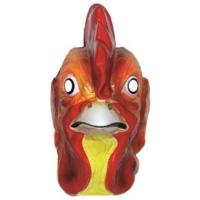 Kippen of Hanen verkleed dieren masker - voor volwassenen - plastic - met elastiekje Kippen of Hanen verkleed dieren masker - voor volwassenen - plastic - met elastiekje