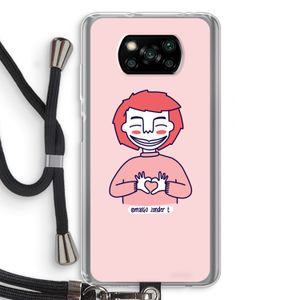 Hartje: Xiaomi Poco X3 NFC Transparant Hoesje met koord