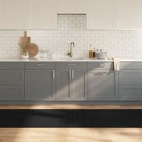 VidaXL Vloerkleed rechthoekig 80x500 cm bamboe zwart