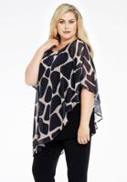 Yoek Tuniek asymmetrische | Bruin | Maat 38/40 Yoek Tuniek asymmetrische | Bruin | Maat 38/40