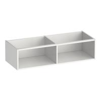Brauer Flourish - Bijkast - 120 cm - met 2 Opbergvakken - Hoogglans Wit