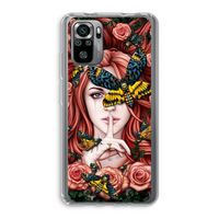 Lady Moth: Xiaomi Redmi Note 10S Transparant Hoesje