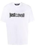 Just Cavalli t-shirt en coton à logo imprimé - Blanc