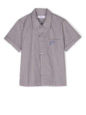 ERL KIDS chemise à carreaux vichy - Marron