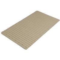 Urban Living Badkamer anti slip mat - rubber - beige - 39x69cm