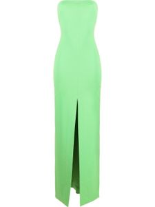 Solace London robe longue The Bysha à design sans bretelles - Vert