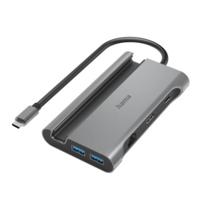 Hama USB 3.2 Gen 1-hub 7 poorten Met snellaadpoort, Met USB-C stekker, Ultra HD-geschikt Grijs