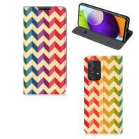 Samsung Galaxy A52 | Hoesje met Magneet | Zigzag Multi Color