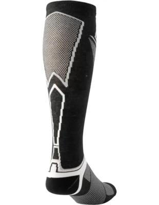 Bauer Supreme Pro Tall Skate Sock S25 Zwart / Grijs S (34 - 36)