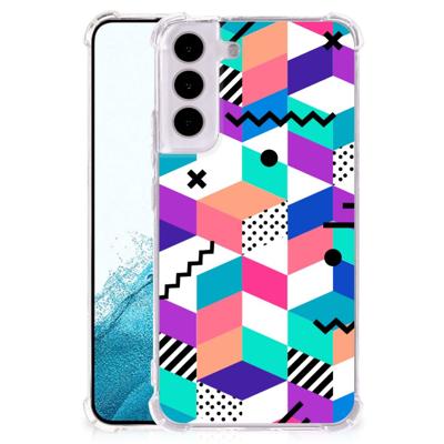 Samsung Galaxy S22 Shockproof Case Blokken Kleurrijk Samsung Galaxy S22 Shockproof Case Blokken Kleurrijk