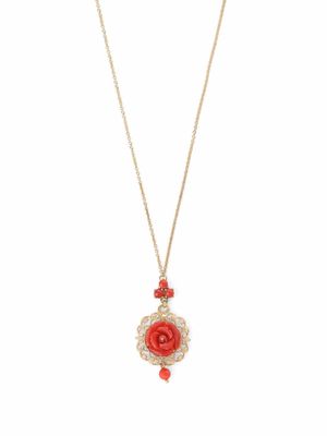 Dolce & Gabbana collier Rose en or 18ct à pendentif