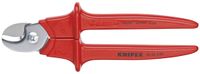 Knipex Kabelschaar ge‹soleerd, met kunststof gespoten, VDE-getest 230 mm - 9506230