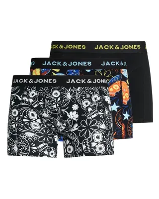 3-Pack heren boxershort - Skull Black - Maat S/Black