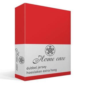 Hoeslaken Dubbel Jersey - Dubbel Geweven voor Extra Kwaliteit - kreukvrij - Rood