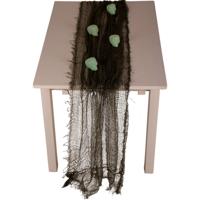 Table Runner Happy Halloween met 4 Skulls (75x180cm) Table Runner Happy Halloween met 4 Skulls (75x180cm)