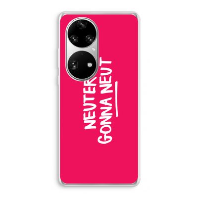 Neuters (roze): Huawei P50 Pro Transparant Hoesje