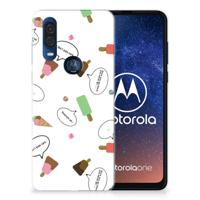 Motorola One Vision | Siliconen Case | IJsjes