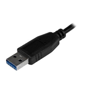 StarTech.com Draagbare 4-poorts SuperSpeed Mini USB 3.0 Hub - 5Gbps - Zwart