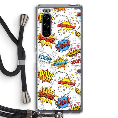 Pow Smack: Sony Xperia 5 Transparant Hoesje met koord