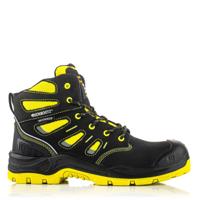 BuckBootz Werkschoen BVIZ2 Hoog S3 + KN | Zwart/Oranje BVIZ2OR | Maat 46 - 00.176.084.46