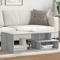Salontafel 102x55x35 cm bewerkt hout grijs sonoma eikenkleurig