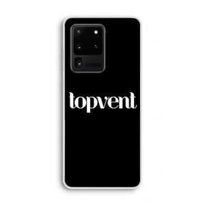 Topvent Zwart: Samsung Galaxy S20 Ultra Transparant Hoesje