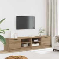 Tv-meubelen 2 st 80x35x36,5 cm bewerkt hout artisanaal eiken