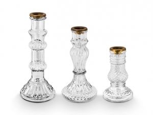 Pip Studio - Kaarsenhouder - set/3 - Glas - Clear