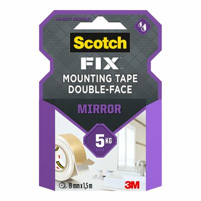 Dubbelzijdig plakband Scotch 19 mm x 1,5 m Spiegels