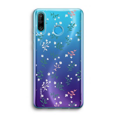 Small white flowers: Huawei P30 Lite Transparant Hoesje