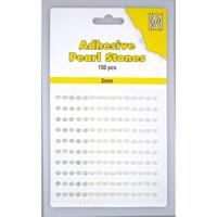 Nellie's Choice • adhesive pearls 150stuks/sheet 3mm 3 tones white