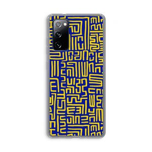 Majorelle Blue Print: Samsung Galaxy S20 FE / S20 FE 5G Transparant Hoesje