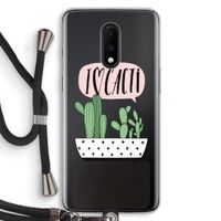 I love cacti: OnePlus 7 Transparant Hoesje met koord