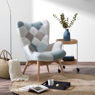 Kave Home Vloerkleed 'Doc' 100 x 100cm, kleur Naturel