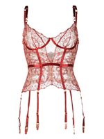 Bordelle soutien-gorge-corset Cymatic Basque - Rouge