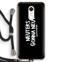 Neuters (zwart): Xiaomi Redmi 5 Transparant Hoesje met koord