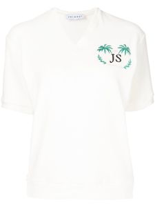 Joshua Sanders t-shirt à logo brodé - Blanc