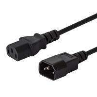 Savio CL-99 electriciteitssnoer Zwart 1,2 m C14 stekker C13 stekker