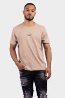 Carlo Colucci C2776 56 Basic T-Shirt Heren Beige - Maat XS - Kleur: Beige | Soccerfanshop