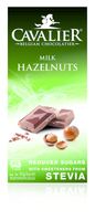 Cavalier Chocolade milk/hazelnut met stevia extract (85 gr) - thumbnail