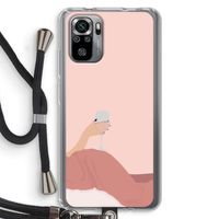 Wine: Xiaomi Redmi Note 10S Transparant Hoesje met koord