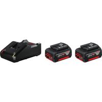 Bosch Professional 2x GBA 18V 4.0AH + GAL 18V-40 Professional 1600A019S0 Accu en acculader voor gereedschap 18 V 4 Ah Li-ion - thumbnail