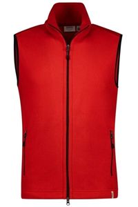 HAKRO Function Regular Fit Fleece vest rood, Effen