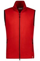 HAKRO Function Regular Fit Fleece vest rood, Effen - thumbnail
