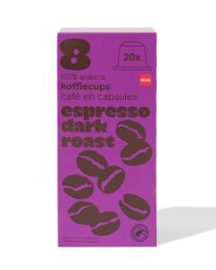 HEMA Koffiecups Espresso Dark Roast - 20 Stuks